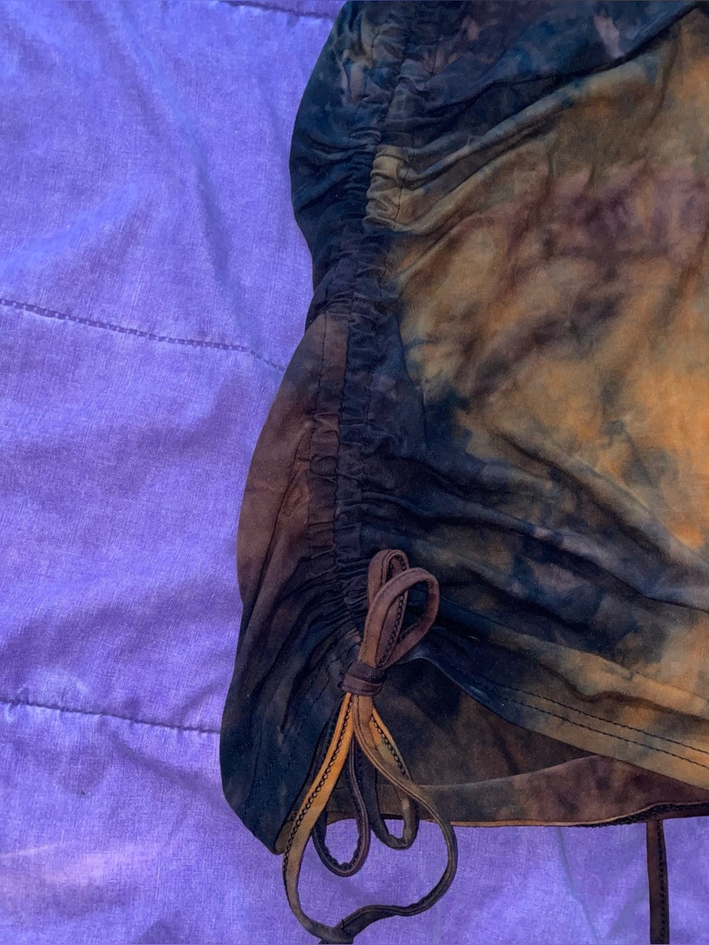 Tie-Dye One-Shoulder Ruffled Dress - Picture 3 of 4